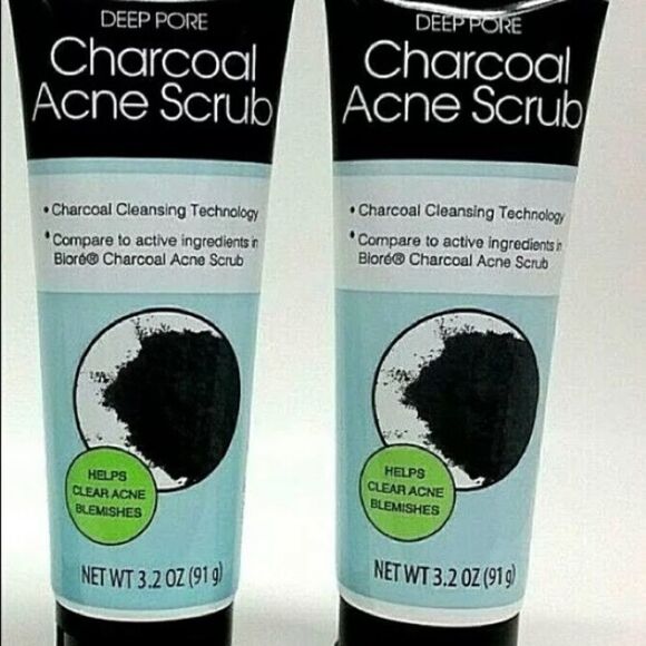 💥 Deep Pore Lot of 2 Deep Pore Charcoal Acne Scrub 3.2 OZ . (91g) 🎊🛍🎉 - Picture 4 of 10